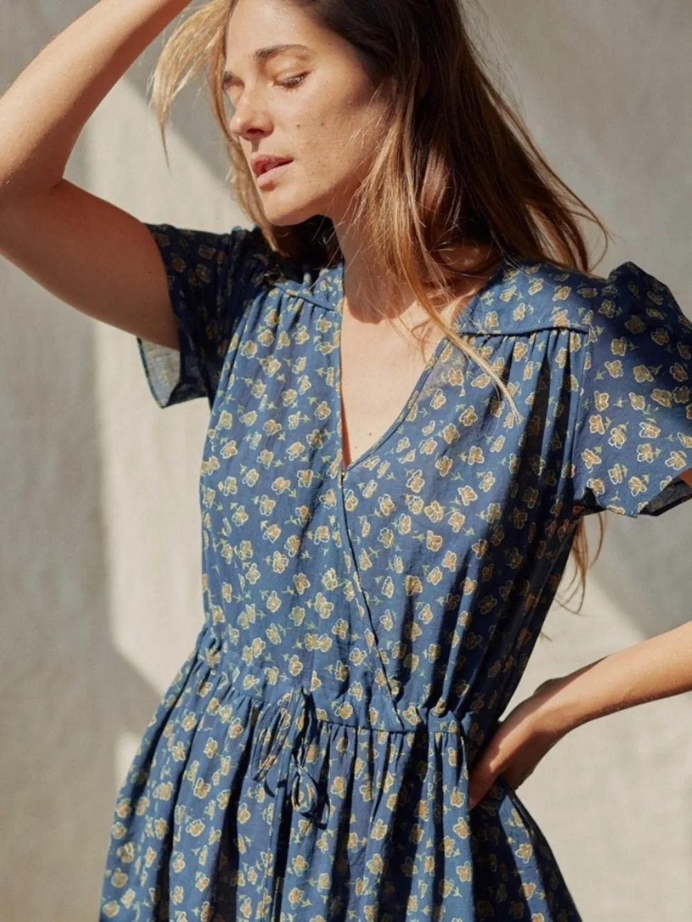 New Christy Dawn The Dawn Dress Navy Poppy - Picture 8 of 12
